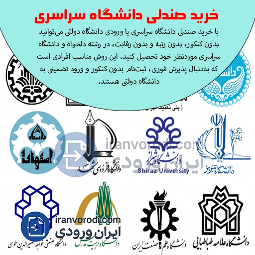 خرید صندلی دانشگاه سراسری ایران ورودی